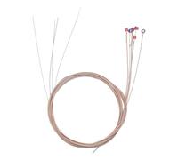 FOMIYES Cuerdas de Guitarra Folk de Metal 6 Piezas Duraderas para Reemplazo Acústico Accesorios para Guitarra Flamenca y Música Folclórica Paquete Individual