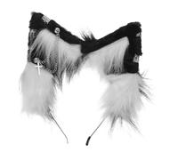 FOMIYES Cute Plush Cat Ears Headband For Women Soft Fuzzy Animal Ears Hairband For Halloween Cosplay Party Realistic Lolita Style Face Washing Accessory