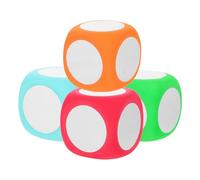 FOMIYES Dados Multiusos de Espuma para Enseñanza de Matemáticas, 4 Cubos de 6 CM para Actividades Educativas Aula
