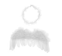 FOMIYES de Ángel para Niña Accesorio y Cómodo para Sesión de Fotos de Recién Nacido Plumón Adorables para Cumpleaños y Celebraciones Infantiles