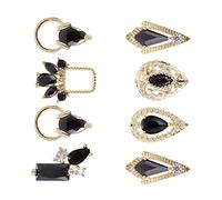 FOMIYES Decoraciones de Uñas de Circonita 3D 8 Piezas Charms para Manicura Elegantes Accesorios para Uñas Manualidades Creativas Carcasas de Teléfono