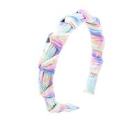 FOMIYES Diadema Ancha con Efecto Tie-dye Accesorio para El Cabello de Mujer Estilo Retro Diadema de Yoga