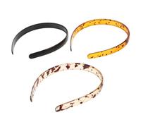 FOMIYES Diadema Ancha de PC con Dientes Cortos Diseño Retro 90 3 Piezas Cómoda Presión para Mujer para Salidas Casuales y Noches de Cita