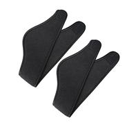 FOMIYES Diadema Cabello Unisex Orejeras de Vellón Polar, Banda Térmica Deportiva para Exteriores, Protección contra Frío Viento Invierno, Color Negro, Pack 2 Piezas