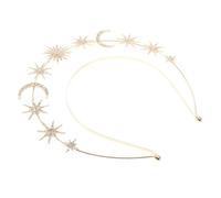 FOMIYES Diadema con Aro de Nuestra Señora Tocado de Estrella y Luna para Fiesta Accesorio de Boda para Mujeres y Niñas