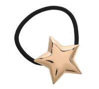 FOMIYES Diadema Con Estrella De Cinco Puntas Portavoz Manguitos De Pelo Para Colas De Caballo Lazo Para El Cabello Cuadrado Lazos Para El Cabello Corbatas Elásticas Golden Aleación