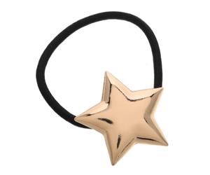 FOMIYES Diadema Con Estrella De Cinco Puntas Portavoz Manguitos De Pelo Para Colas De Caballo Lazo Para El Cabello Cuadrado Lazos Para El Cabello Corbatas Elásticas Golden Aleación