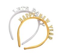 FOMIYES Diadema de Celebración de Año Nuevo 2021 Paquete de 2 Accesorios Elegantes para El Cabello para Mujer
