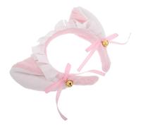 FOMIYES Diadema De Orejas De Gato De Encaje Para Maid Lazo Accesorio De Cosplay Para Fiesta y Moda Lolita Orejas De Animales Realistas Para Mujeres