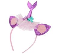 FOMIYES diadema de sirena diadema de rana diadema de de sirena orejas de sirena diademas tocado de niña venda diadema para niña diadema de de sirena diadema decorativa tela