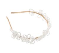 FOMIYES Diadema Nupcial con Perlas Falsas y Pedrería Tocado Floral para Novia y Damas de Honor Accesorio Elegante para Bodas con Diseño Seguro y Detallado