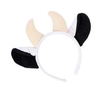 FOMIYES Diadema Orejas de Vaca Accesorios Pelo de Animales para Fiesta de Disfraces Tocado de Halloween Decoración Cabello