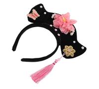 FOMIYES Diadema Retro Dinastía Qing Diadema Vintage Estilo Tradicional para Niñas Accesorios con Motivos Floridos para Ocasiones Especiales y Fiestas Temáticas