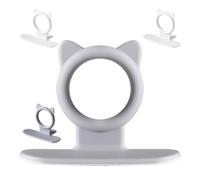 FOMIYES Elevador Adhesivo de Silicona para Tapa de Inodoro 4 Unidades (2 Gris 2 Color Claro) Práctico y Creativo para Baño, Accesorio Ligero y Fácil de Limpiar Compatible Todo Tipo