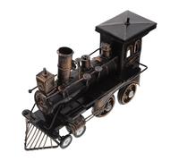 FOMIYES Escultura de Locomotora de Aleación Brillante 9X3.5X6 Pulgadas para Decoración de Escritorio en Oficina y Hogar