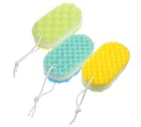 FOMIYES Esponja de Juego de 3 Esponjas Exfoliantes para Baño Cuerda para Estropajos de Baño