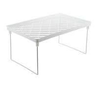 FOMIYES Estante Organizador de Maquillaje Grande Plegable Multifuncional, Estante de Plástico para Encimera, Soporte para Cosméticos, Adecuado para Baño y Dormitorio, Almacenamiento