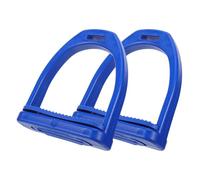 FOMIYES Estribos de Plástico Azules Grandes para Silla de Montar Occidental con Almohadilla de Goma Antideslizante, Estribos de Seguridad Ecuestres para Protección y Comodidad
