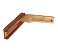 FOMIYES Estuche de Madera para Pluma Estilográfica, Ranura Única, Elegante | Caja Vacía Acabado Mixto, Línea Suave y Tapa Ajustada, para Aula, Reuniones y Obsequio