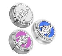 FOMIYES Estuche para Rosarios Católico de Metal Pequeño 3 Piezas Joyero Portátil para Comunión Caja Organizadora de Recuerdos Cristianos en Colores y para Ceremonias Religiosas