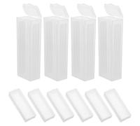 FOMIYES Estuche Transparente para de de Laboratorio Caja de Plástico Resistente para 5 Láminas de Vidrio Soporte Rectangular para Almacenamiento y Envío Seguro de Muestras