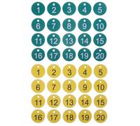 FOMIYES Etiqueta Número Colgante de Colmena Número de Colmena de Plástico 20 Pcs Apicultura Ligera y Fácil de Usar Color Aleatorio