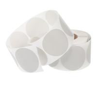 FOMIYES Etiquetas Térmicas Adhesivas Redondas 50 Mm Gris 600 Unidades para Impresora Térmica, Pegatinas Exprés Multiusos Resistentes y Limpias para Oficina y Envíos