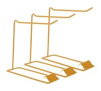 FOMIYES Expositor de 3 muestras de esmalte de uñas, soporte para tabla de colores de uñas, expositor metálico para esmaltes de gel y muestras de manicura.