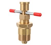 FOMIYES Extractor de Anillos de Compresión Rojo, Herramienta Manual de Latón Sólido para Fontanería, Extractor de Casquillos y Manguitos, Portátil y Versátil para Profesionales, 1 Unidad