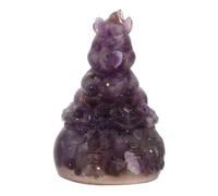 FOMIYES Figura Decorativa de Caballo de Cristal y Resina Color Púrpura para Escritorio de Oficina y Entrada Diseño Moderno y Significado de Prosperidad y Buena Suerte