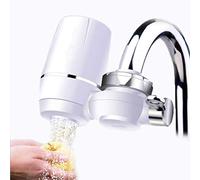 FOMIYES Filtro Purificador de Agua Fácil de Desmontar para Grifo de Cocina con Diseño de 7 Capas, Material Abs y Cerámica Pack de 2 Unidades para Filtración