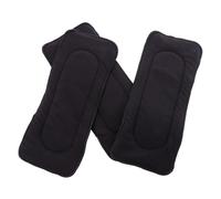 FOMIYES Forros de Pañales Reutilizables para Ñiño, 3 Piezas, Negro, Transpirables y Lavables, Inserciones de Fibra Superfina para Viaje