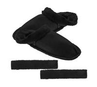 FOMIYES Forros de Zapatillas de Felpa Gruesa Cálidos y Suaves Forros de Zapatos Desmontables para Invierno Inserciones de Algodón Peludo para Casa Talla Negro