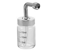 FOMIYES Frasco De Vidrio Vacío Para Aerógrafo Botella Pequeña De Vidrio Con Tapa Para Almacenar Pintura o Agua Para Inyector De Oxígeno Aerógrafo