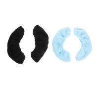 FOMIYES Fundas Elásticas para Cuchillas de Patines de 2 Pares Forro Interior de Toalla de Felpa Absorbente Tamaño L Colores Negro y Azul Protectores Resistentes para Patinaje