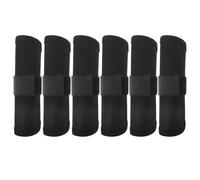 FOMIYES Fundas Protectoras para Señuelos de Pesca 6 Piezas, Cubiertas de Envoltura de Cebo Negras de 15 Cm, Protectores de Anzuelos Resistentes para Viajes y Almacenamiento Seguro