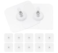 FOMIYES Ganchos Adhesivos sin Taladro 12 Unidades 6x6 Cm para Pared, sin Marcas, Transparentes, Resistentes para Cocina, Baño y Organización de Ropa, Colgadores Invisibles Autoadhesivos