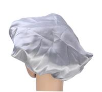 FOMIYES Gorro para Dormir Diadema Elástica Ancho, Talla Única para Mujeres, Gorro para Quimioterapia y Cuidado Nocturno del Cabello, Color Plateado, Multifuncional para Uso Doméstico y Profesional