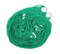 FOMIYES Hamaca de Cuerda de Nailon Verde Persona, Ligera y Portátil, Cama Colgante para Camping, Senderismo y Jardín, Resistente hasta 100 Kg, Adecuado para Exteriores y Viajes