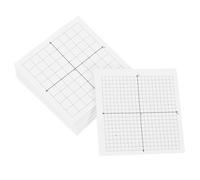 FOMIYES Hojas de notas adhesivas de cuadrícula white con pegamento fuerte, 6 blocs de papel cuadriculado para uso en oficina y actividades escolares, fáciles de despegar