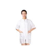 FOMIYES Hombre Tinte De Pelo Bata De Enfermeria Crop Jacket Manga Corta Bata Peluqueria Estilista Jacket Hair Clothes Tinte De Pelo Mujer Hair Dye Clothes Apron Coat Work Clothes Work