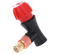 FOMIYES Inflador de Neumáticos 16g Cabezal Rosca 3/8-24, Adaptador Doble para Válvulas Americanas y Francesas, Bomba Infladora de Co2 Portátil para Bicicletas de Montaña y Carretera