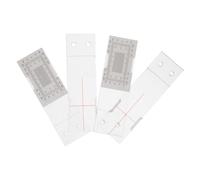 FOMIYES Instrumento de Medición de Grietas en Paredes de Acrílico Ligero 2piezas para Monitoreo de Desplazamiento en Edificios y Puentes Arquitectónicos Residenciales