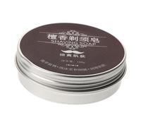 FOMIYES Jabón de Afeitar Aroma a Sándalo Barra Perfumada 100g para Hombres Multiuso Espuma Nutritiva Hidratante Cuidado Facial y Barba para Afeitado Cómodo Diario