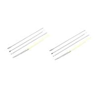 FOMIYES Juego De 2 Piezas cuchara de oreja earwax remover limpieza de oídos Removedor de cerumen cuchara de oído simple traje de oreja cuchara para la oreja pala para la oreja Silver