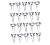 FOMIYES Juego de 20 Piezas para Separar Los Dedos de Las Uñas Herramienta para Seccionar Extensiones de Cabello Accesorios para El Cabello de Aleación de Zinc para Peinado con