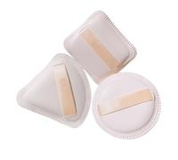 FOMIYES Juego de 3 Esponjas Cosméticas de Color Claro para Polvo Doble Uso Húmedo y Seco, Esponja de Poliuretano Hidrofílico que Ahorra Polvo y Cuida la Epidermis Grasa