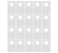 FOMIYES Juego de 300 Ganchos Autoadhesivos Redondos Transparentes de Pvc 38x26x0,2 Mm para Almacenamiento en Hogar y Tiendas, Etiquetas Colgantes Resistentes para Exhibición de Productos