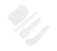 FOMIYES Juego de 4 Herramientas de Masaje Gua Sha para El Cuerpo Herramienta Gua Sha Blanca para El Rostro