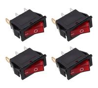 FOMIYES Juego de 4 Interruptores de Palanca para Olla y Sartén Eléctrica Repuesto de Alta Potencia Plástico Resistente Compatibles Cocina Eléctrica para Uso Doméstico y Profesional